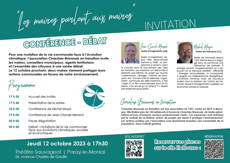 Conférence - débat  "Charolais-Brionnais en transition"